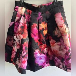 TED BAKER LONDON Floral Pleated Skirt Ted size 4 -  US 12